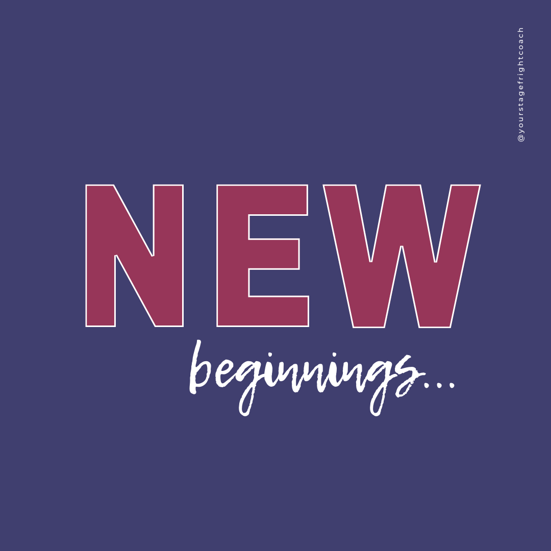 New Beginnings…